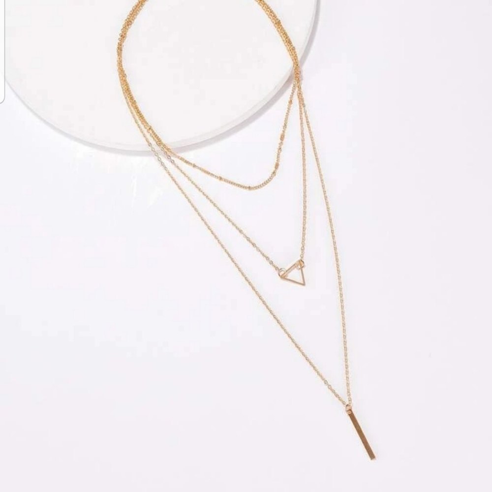 *Savannah* Layered Bar Necklace - Picture 3 of 4